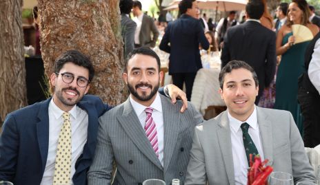  Miguel Correa, Pascual Leos y Roberto Michel.