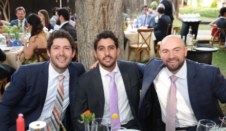  Dagoberto Castillo, Max Gómez y Memo Pizzuto.