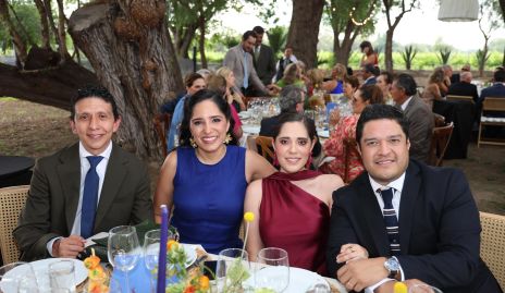  Jorge López, Andrea Ascanio, Ana Sofía Ascanio y Raymundo Blanco.