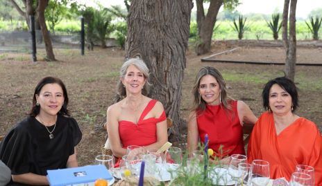 Ana Luisa Garza, Clarisa Castañeda, Rosy Rodríguez y Rocío Martínez.