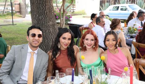  Bryan Lara, Andrea Rodríguez, Elisa Baldelamar y Minerva Oviedo.
