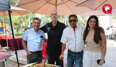  Julio Castelo, Paco Artolózaga, José Luis y Valentina Meade.