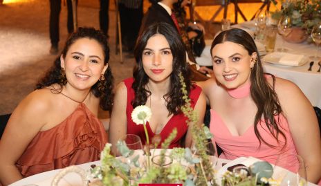  Paulina Alvarado, Gabriela Chevaile y Tere Musa.