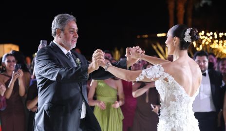  Jaime Cantú con su hija Paulina.