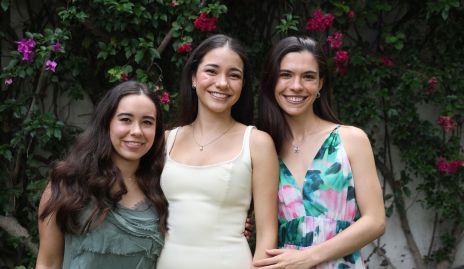  Andrea Ortiz, Daniela Borunda y Montse Hampshire.