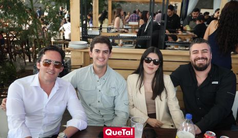  Edgardo Martínez, Luis Martínez, Diana Jiménez y Rafael Martínez.