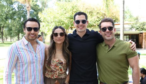  Guillermo Paredes, Daniela Torres, Tito Fernández y Eduardo Cabral.