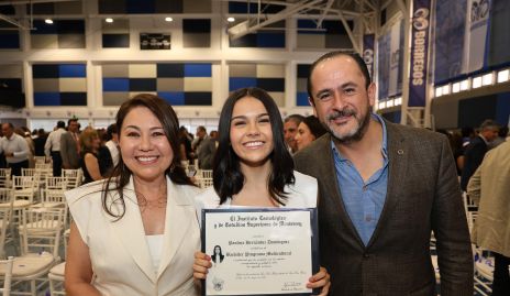  Cintlia Domínguez, Paulina Hernández e Ignacio Hernández.