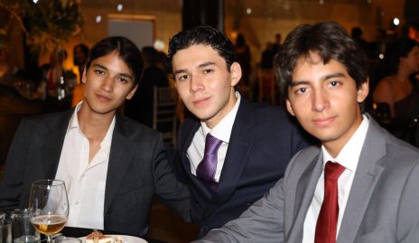  José María Mercado, Emiliano Tello y Juanpa Humara.