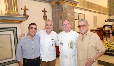  Pascual Leos, Francisco Leos, Pbro. Gabriel Del Valle y Pascual Leos.
