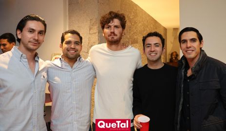  Patricio Ávila, Antonio Herrejón, Andrés Bárcena, Julián Olmos y Carlos Malo.