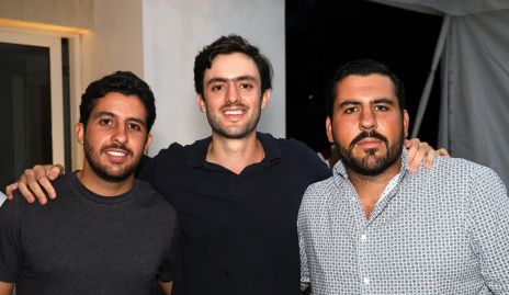  Maximiliano Gómez, Rodrigo Abud y Emilio Gómez.