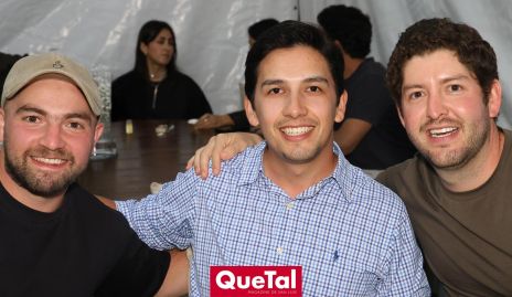  Guillermo Pizzuto, Emilio Rodríguez y Dagoberto Castillo.