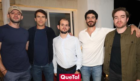  Alfredo Abud, Abraham Tobías, Elías Abud, Héctor Mahbub e Isma Herrera.
