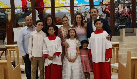  Margarita Acebo con sus hijos, hijos políticos y nietos.