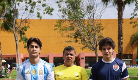  Diego Huerta, Eugenio Rocha y Santiago López.