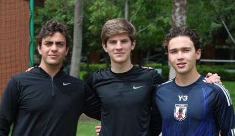  Omar Feres, Mateo Díaz y Leo Rico.
