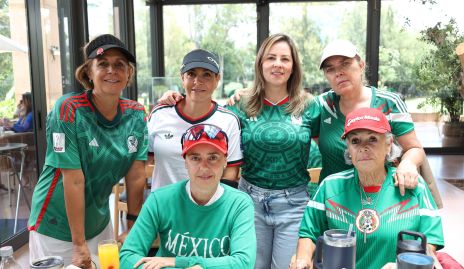  Ana Laura Villarreal, Ale Pérez, Isabela Morales, Anabell Valle, Marcela Alcalde y Paty del Peral.