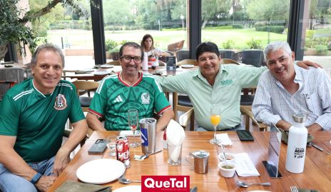  Ricardo Abud, Gerardo Cabrero, Chino González y Fidel Andrade.