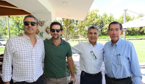  Jorge Cortés, Santiago López, Julio Castelo y Félix Bocard.