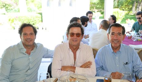  Jorge Morales, Chato López y Félix Bocard.