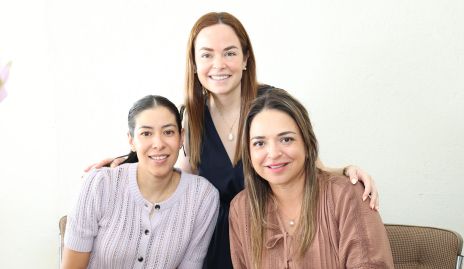  Ale González, Ali Díaz Infante y Cristina Garza.