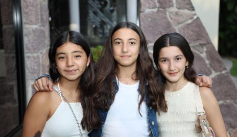  Rebeca, Inés y Sofía.