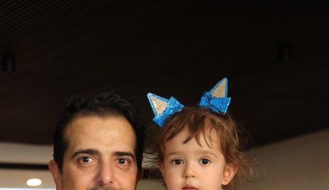  Luis Fernando Lárraga con su hija Julia.