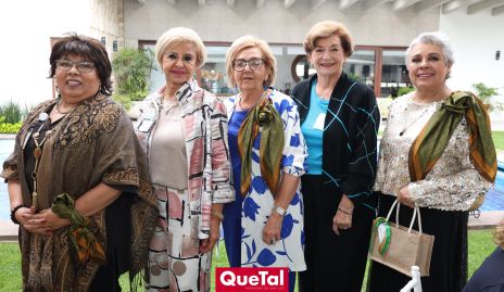  María del Carmen Martínez, Dora Elena Lazalde, Lula Hernández, Lupita Villareal y Silvia Esparza de Garza.