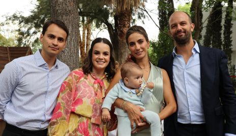  Ricardo Andrés, Regina Carrillo, Lorena Andrés y Alejandro Abud con Rafael.
