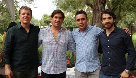  Manuel Zárate, Fernando Abud, Xavier Azcárate y Alfredo Vergara.