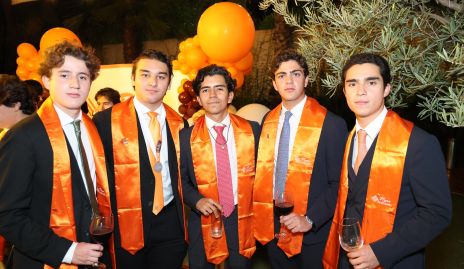  Israel López, Arturo Payán, Mario Veliz, Omar Feres y Juan José Leos.
