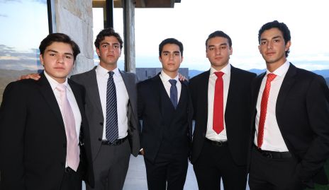  Pepe Barrón, Omar Feres, Juan José Leos, Arturo Payán y Emiliano Delsol.