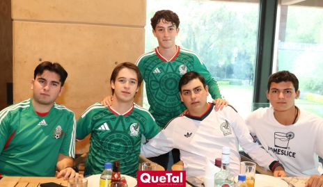  Rodrigo Gerardo, Alejandro Martínez, Daniel Bárcena, Juan Pablo González y Fidel Andrade.