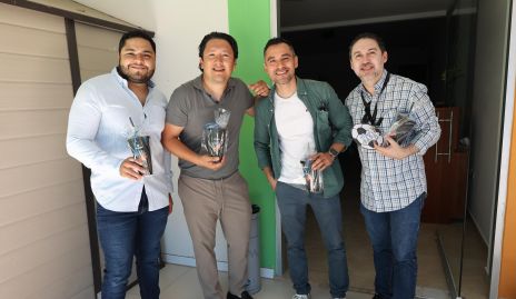  Rafael Rodríguez, Benito Rueda, Isaac y Osiel Paez.