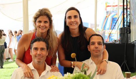 Lu López y Rafael Lebrija, Regina Ibarra y Armando Gutiérrez.