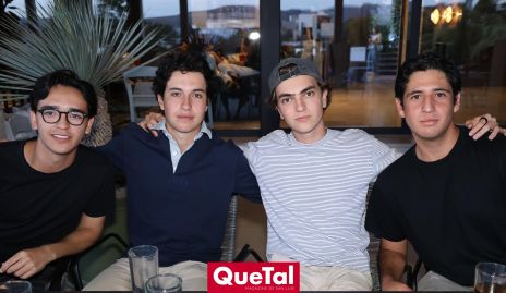  Pablo Díaz, Martín de la Rosa, Carlos Hinojosa y Marcelo Silva.