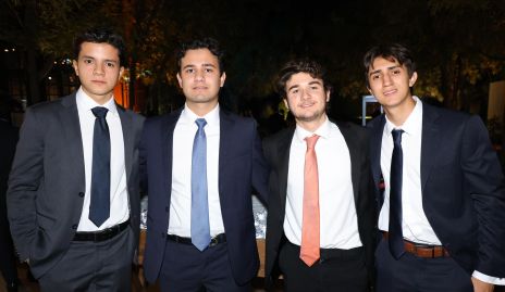  Leo Herrera, Emilio Chemás, Cristopher Meade y Patricio Valdez.