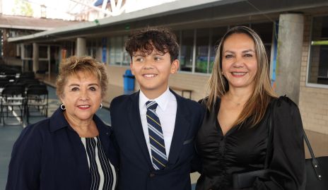  María Castañón, Matteo Esquivel y Verónica Méndez.
