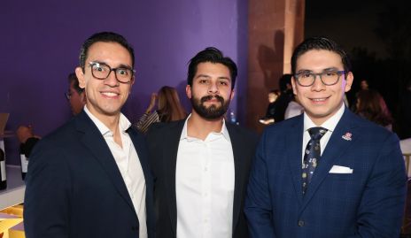  José Miguel Gouyonnet, Mauren Barrón y Adrián Fermín.