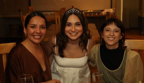  Andrea Meza, Daniela González y Larissa Aguilar.