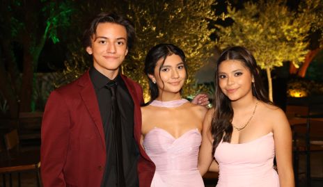  Luciano Acevedo, Mia Navarro y Majo Rodriguez.