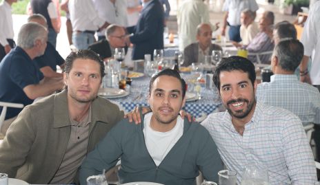  Jorge García, Eduardo Serrano y José Manuel Lázaro.