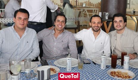  Mauricio Aranda, Omar Díaz, Mauricio Cabrero y Juan Carlos Arredondo.