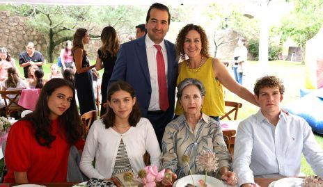  Luis José Guerra, Guillermina Guerra, Maria Julia Escandón, Fernanda Escandón, Guillermina Ávila y José Manuel Escandón.