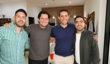  Gerardo Hernández, Rodrigo Palos, José Antonio Derreza y Puy García.