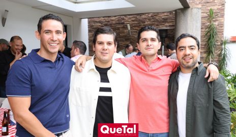  Toño Derreza, Edgar Olguín, Milo Cueli y Puy García.