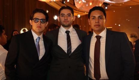  Emiliano Gutiérrez, Héctor Dávila y David García.