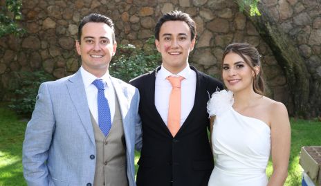  Alejandro Parra, Juan Pablo Parra y Daniela Reverte.