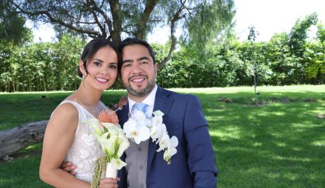  Cecilia Dávila Villalobos y Diego García Cruz, ya son esposos.